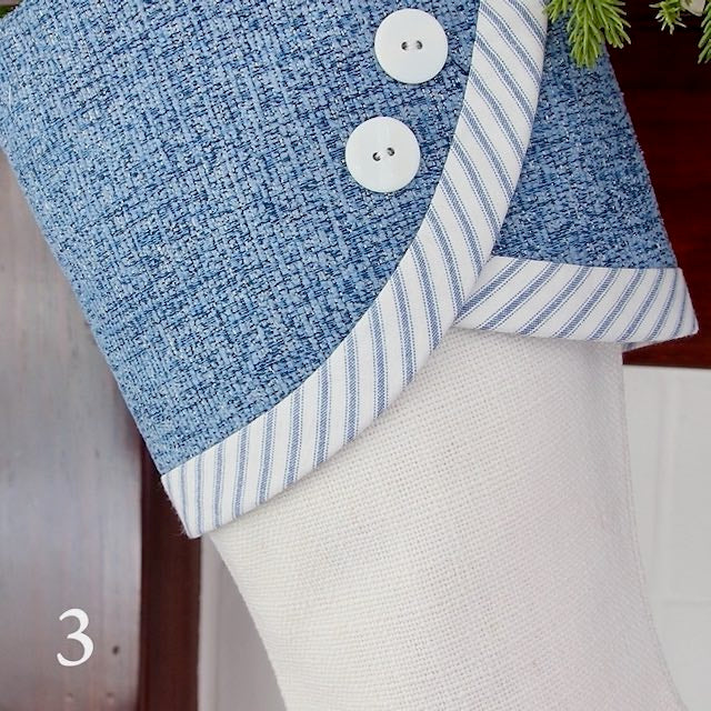 Blue and White | Handmade Christmas Stockings