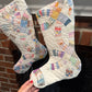 The Double Wedding Ring Quilted Stocking