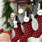 Red, Black & White Christmas Stockings — It's a Jolly Jubilee -- Stockings in Santa's Favorite Colors --  Shipping Included!