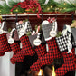 Red, Black & White Christmas Stockings — It's a Jolly Jubilee -- Stockings in Santa's Favorite Colors --  Shipping Included!