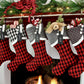 Red, Black & White Christmas Stockings — It's a Jolly Jubilee -- Stockings in Santa's Favorite Colors --  Shipping Included!