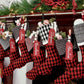 Red, Black & White Christmas Stockings — It's a Jolly Jubilee -- Stockings in Santa's Favorite Colors --  Shipping Included!