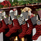 Red, Black & White Christmas Stockings — It's a Jolly Jubilee -- Stockings in Santa's Favorite Colors --  Shipping Included!