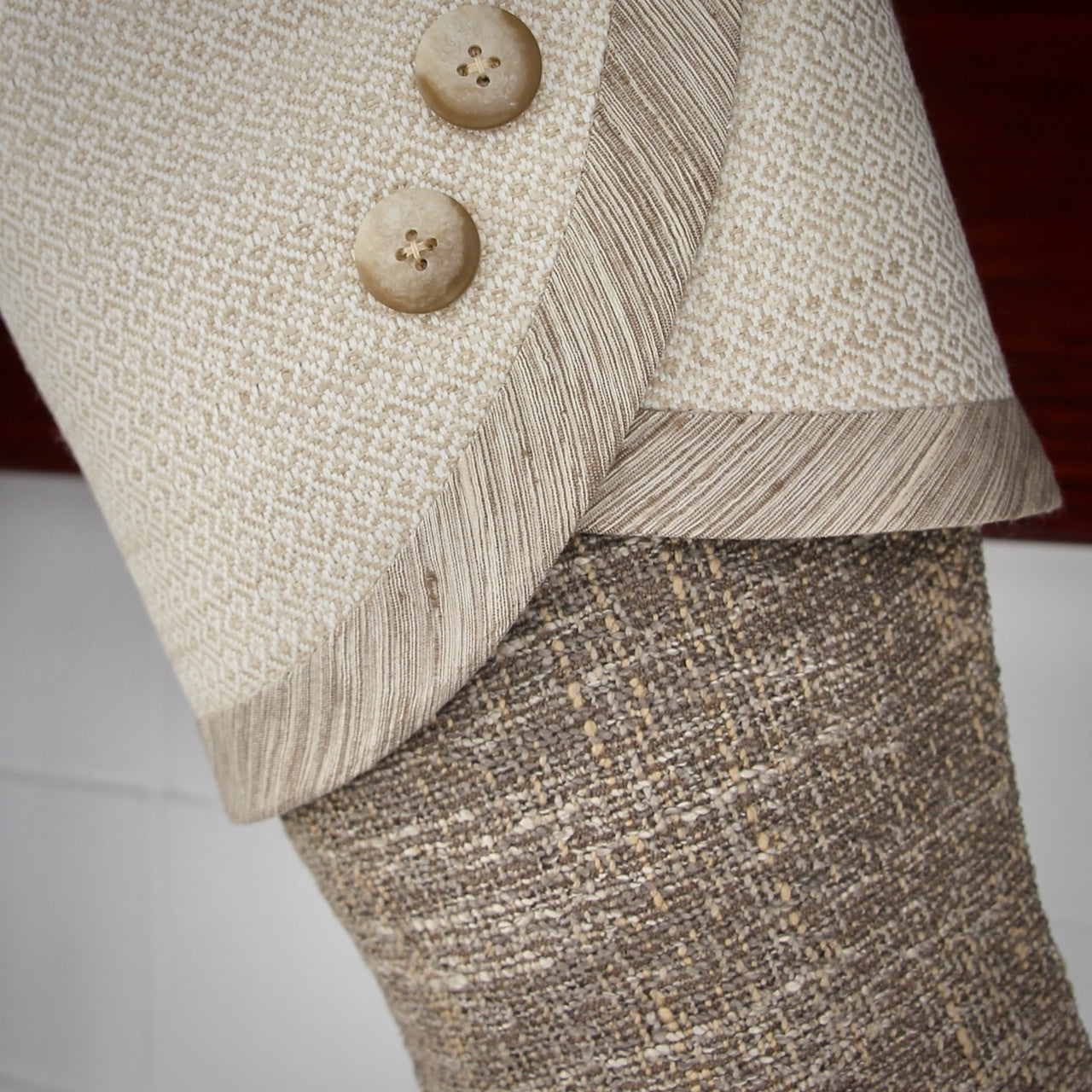 Neutral + Texture #4 | Handmade Christmas Stockings