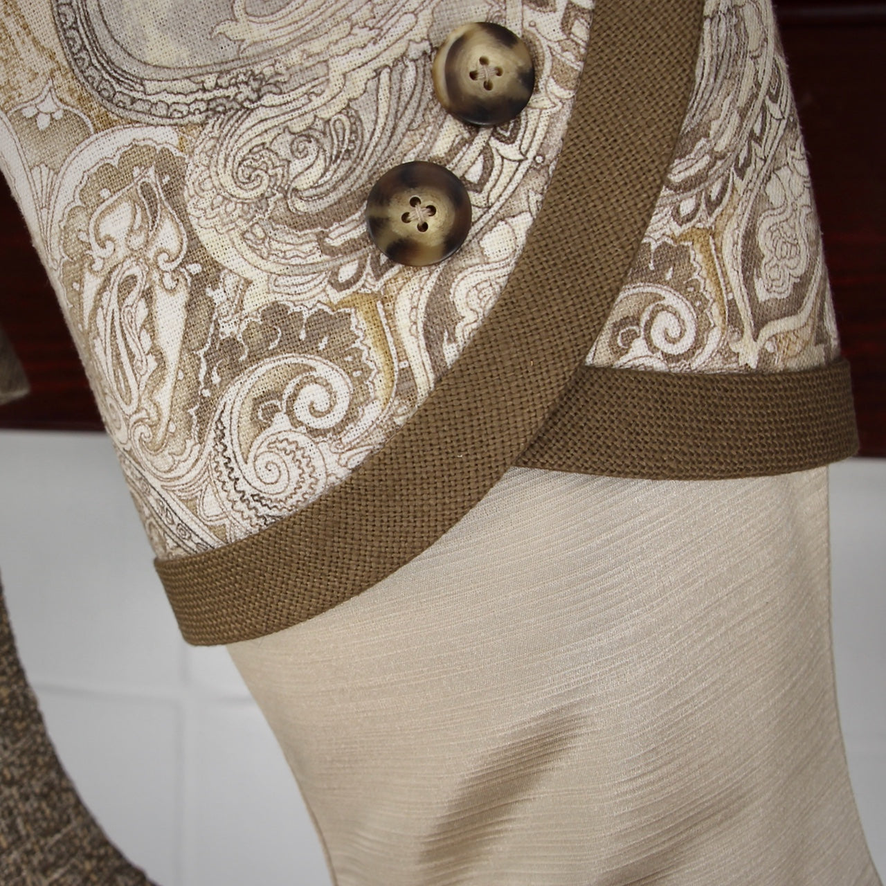 Texture and Gold | Handmade Christmas Stockings