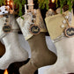 Texture and Gold | Handmade Christmas Stockings