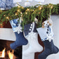 Blue and White | Handmade Christmas Stockings
