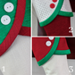 White Stocking Green Cuff | Festive Traditional | Handmade Christmas Stocking