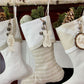 White Cottage Christmas Stockings or Modern Farmhouse Stockings— Shipping Included!