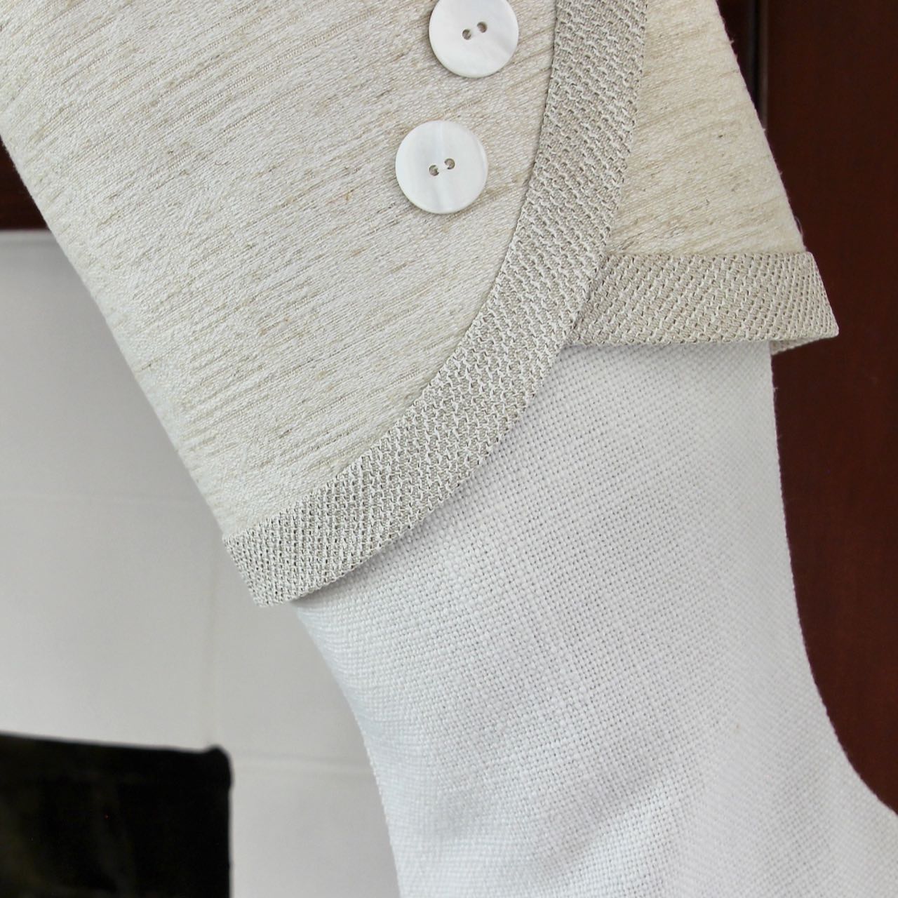 Elegant & Timeless White Christmas Stockings | Handmade Stockings