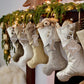 Texture and Gold | Handmade Christmas Stockings