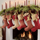 Crimson & Gold Christmas Stockings