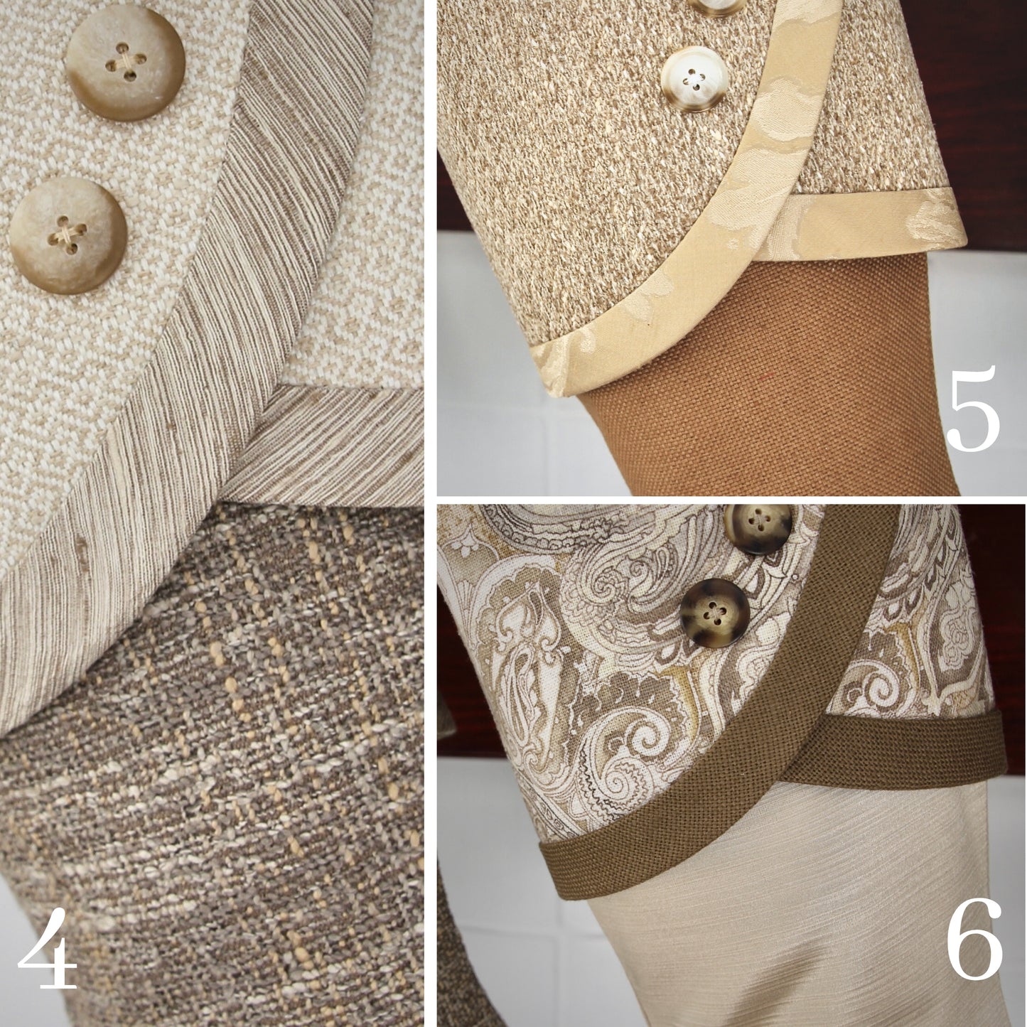 Neutral + Texture #1  | Handmade Christmas Stockings