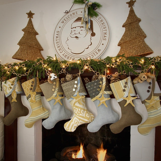 Casual Lake House Christmas Stockings | Handmade Christmas Stockings