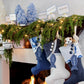 Blue and White | Handmade Christmas Stockings