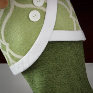 Vibrant Greens and Raspberry Reds With Tropical Flair | Handmade Christmas Stockings