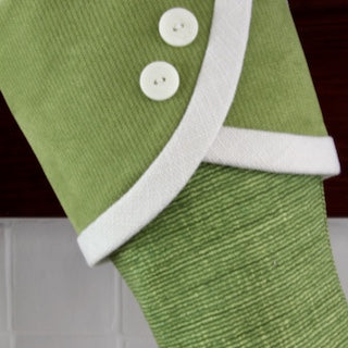 Vibrant Greens and Raspberry Reds With Tropical Flair | Handmade Christmas Stockings