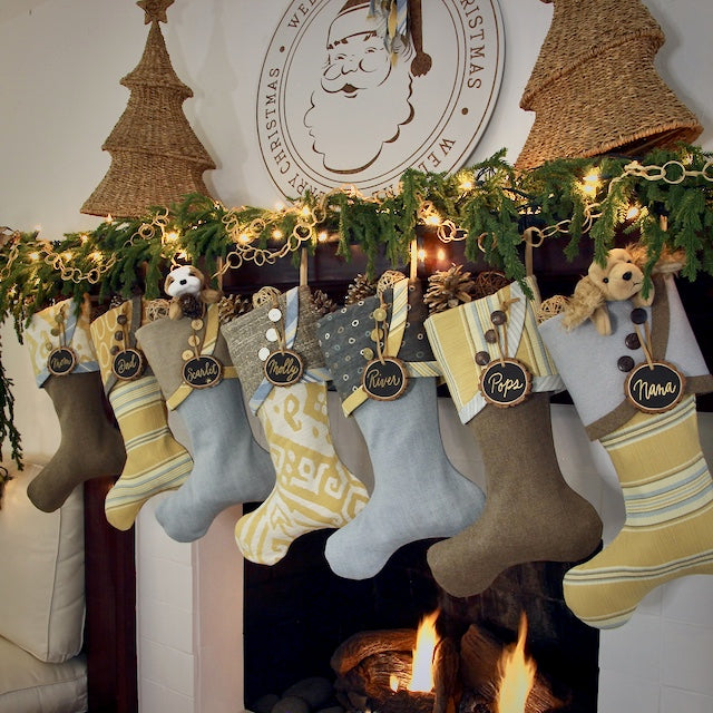Casual Lake House Christmas Stockings | Handmade Christmas Stockings