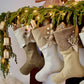 Texture and Gold | Handmade Christmas Stockings