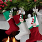 Luxury in Red and Green | Handmade Christmas Stockings