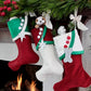 Luxury in Red and Green | Handmade Christmas Stockings