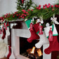 Luxury in Red and Green | Handmade Christmas Stockings