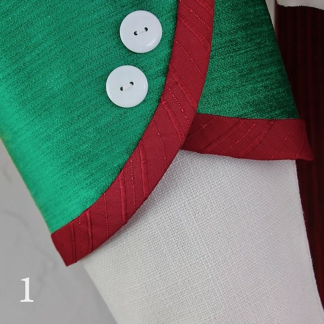 Luxury in Red and Green | Handmade Christmas Stockings