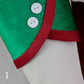 White Stocking Green Cuff | Festive Traditional | Handmade Christmas Stocking