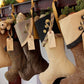 Rich and Sophisticated — Brown, Gold & Black Christmas Stockings — Shipping Included!