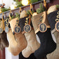 Rich and Sophisticated — Brown, Gold & Black Christmas Stockings — Shipping Included!