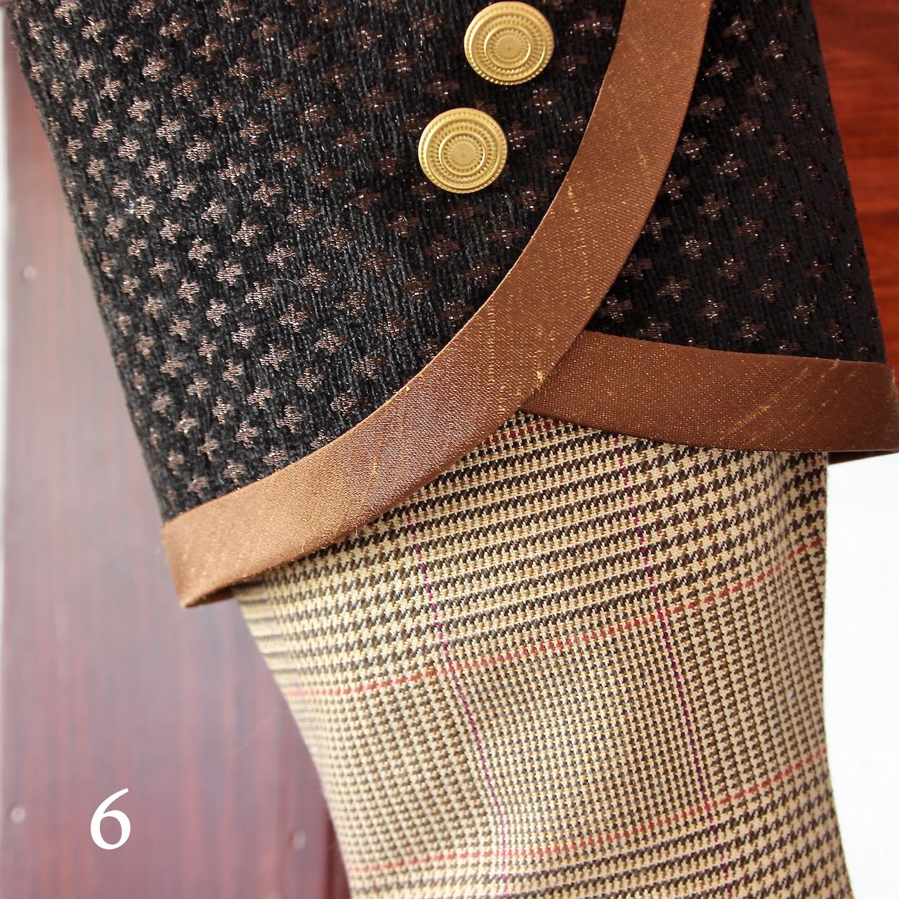 Rich and Sophisticated — Brown, Gold & Black Christmas Stockings — Shipping Included!