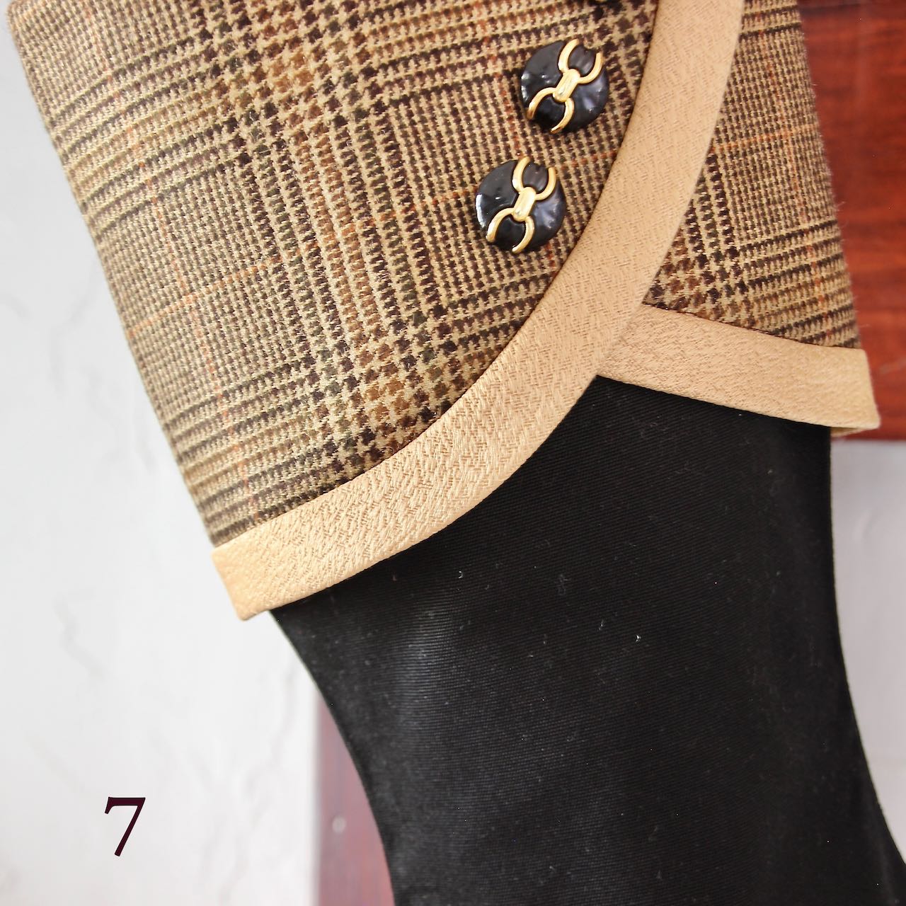 Rich and Sophisticated — Brown, Gold & Black Christmas Stockings — Shipping Included!