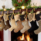 Rich and Sophisticated — Brown, Gold & Black Christmas Stockings — Shipping Included!
