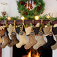 Rich and Sophisticated — Brown, Gold & Black Christmas Stockings — Shipping Included!